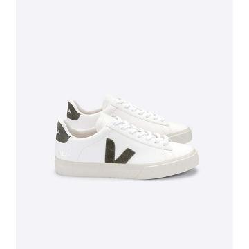 Veja CAMPO CHROMEFREE Low Tops Sneakers Damske White/Khaki | SK 593KOR